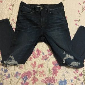 Dark Blue Jeans From American eagle 12 SHORT